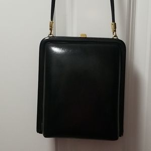 Ze' Vintage Black leather purse